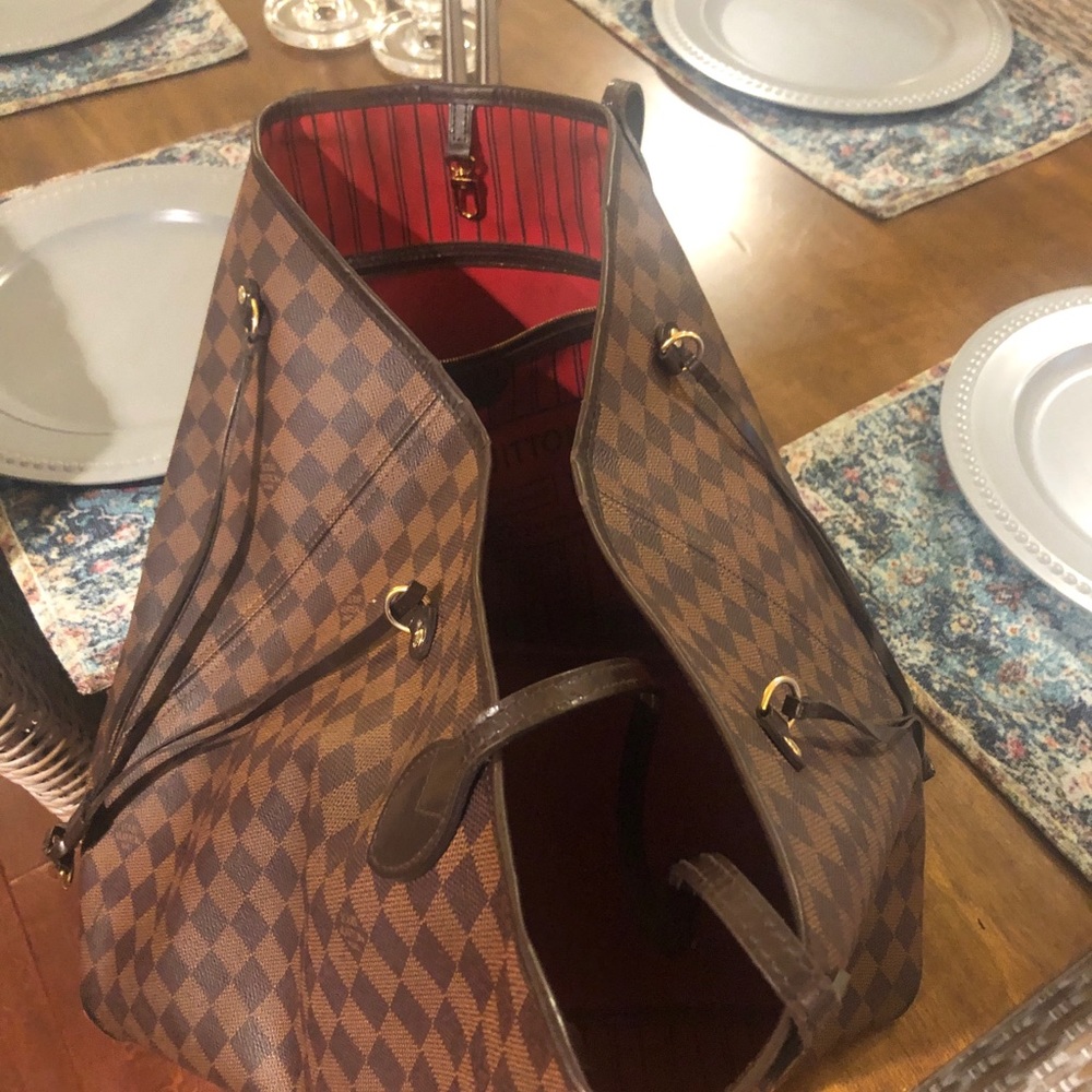 Louis Vuitton neverfull pouch not included.